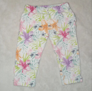 5 for $10 Blue Banana Floral Print Ruffle Bottom Pants size 6M